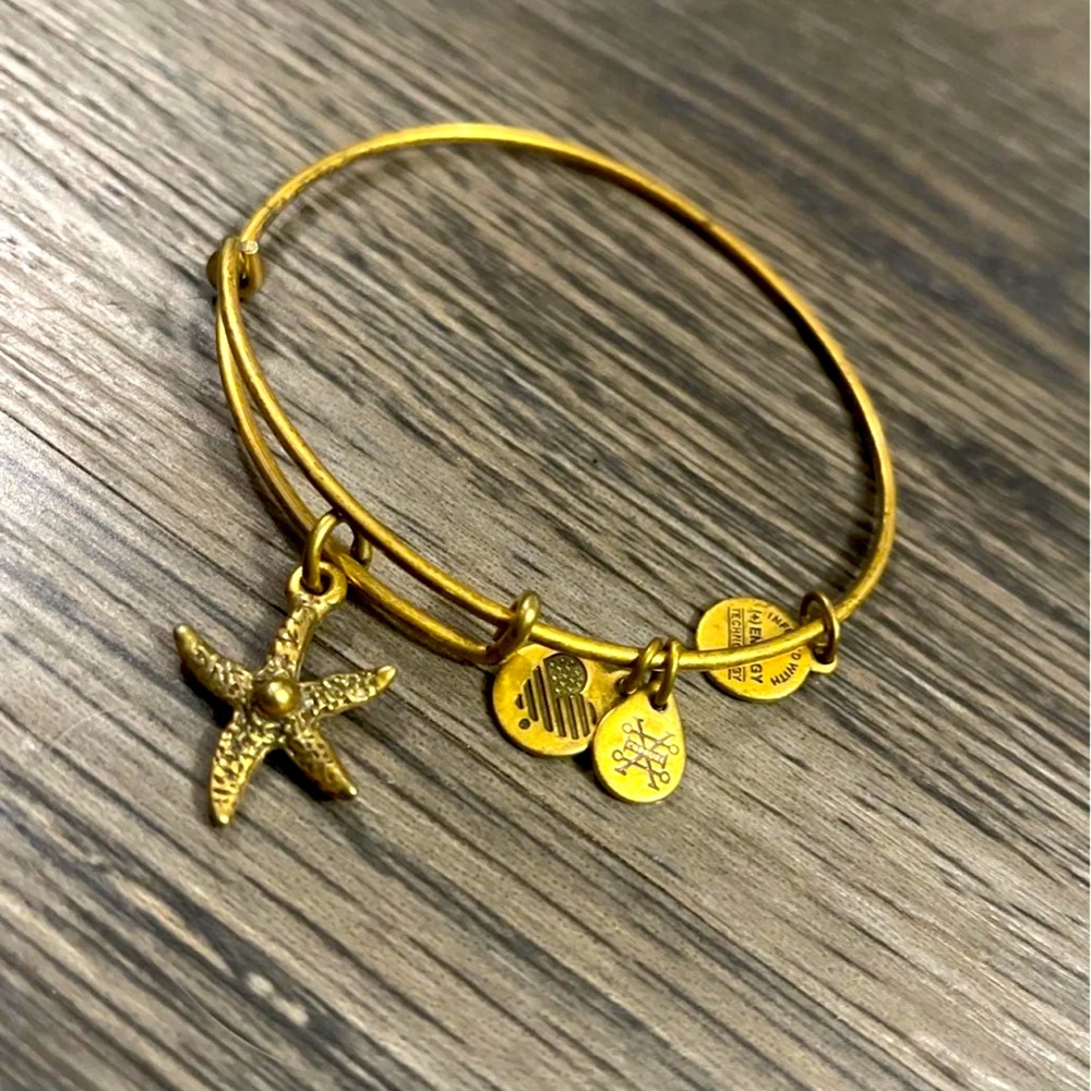 Alex and Ani Starfish Charm Bangle